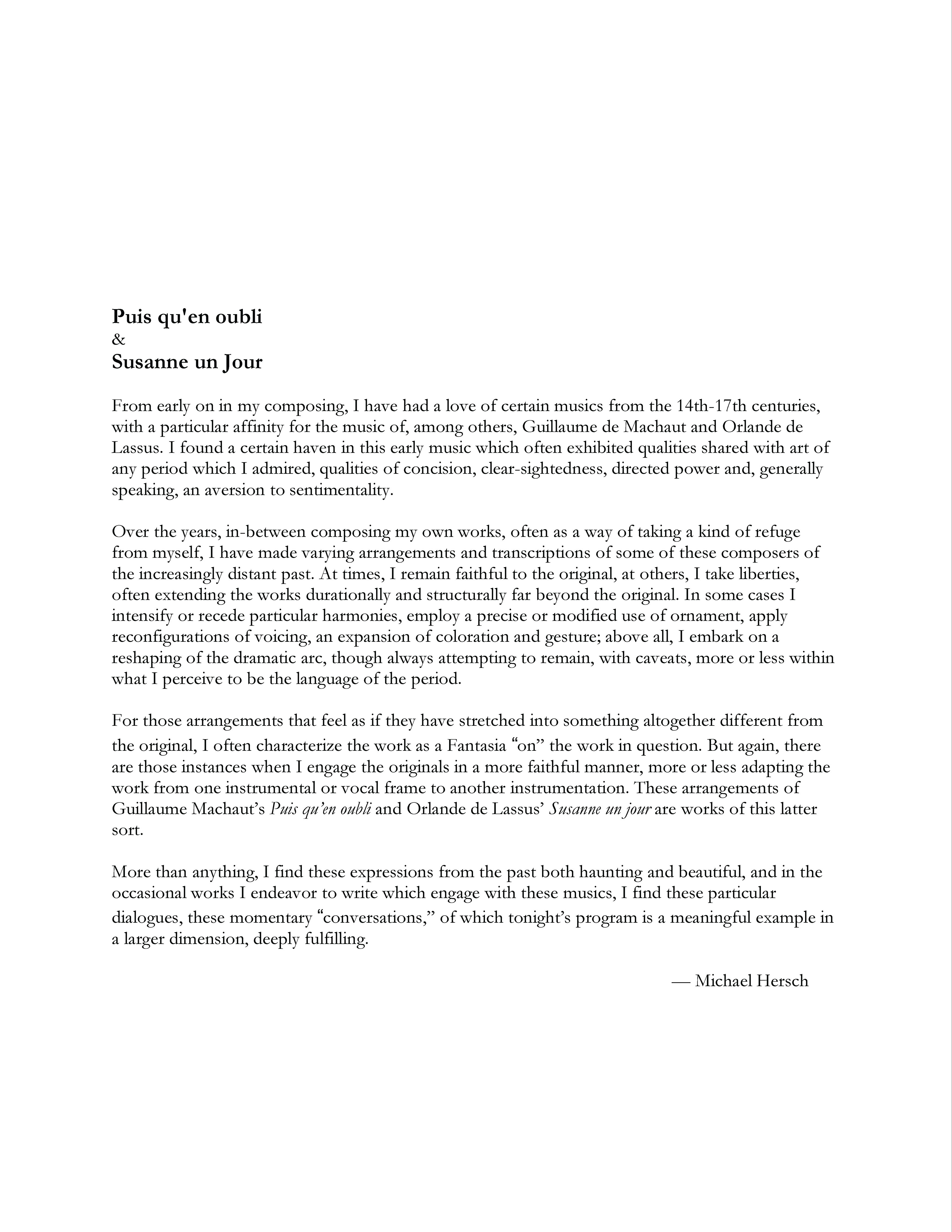 Unwrung Concert Program Booklet